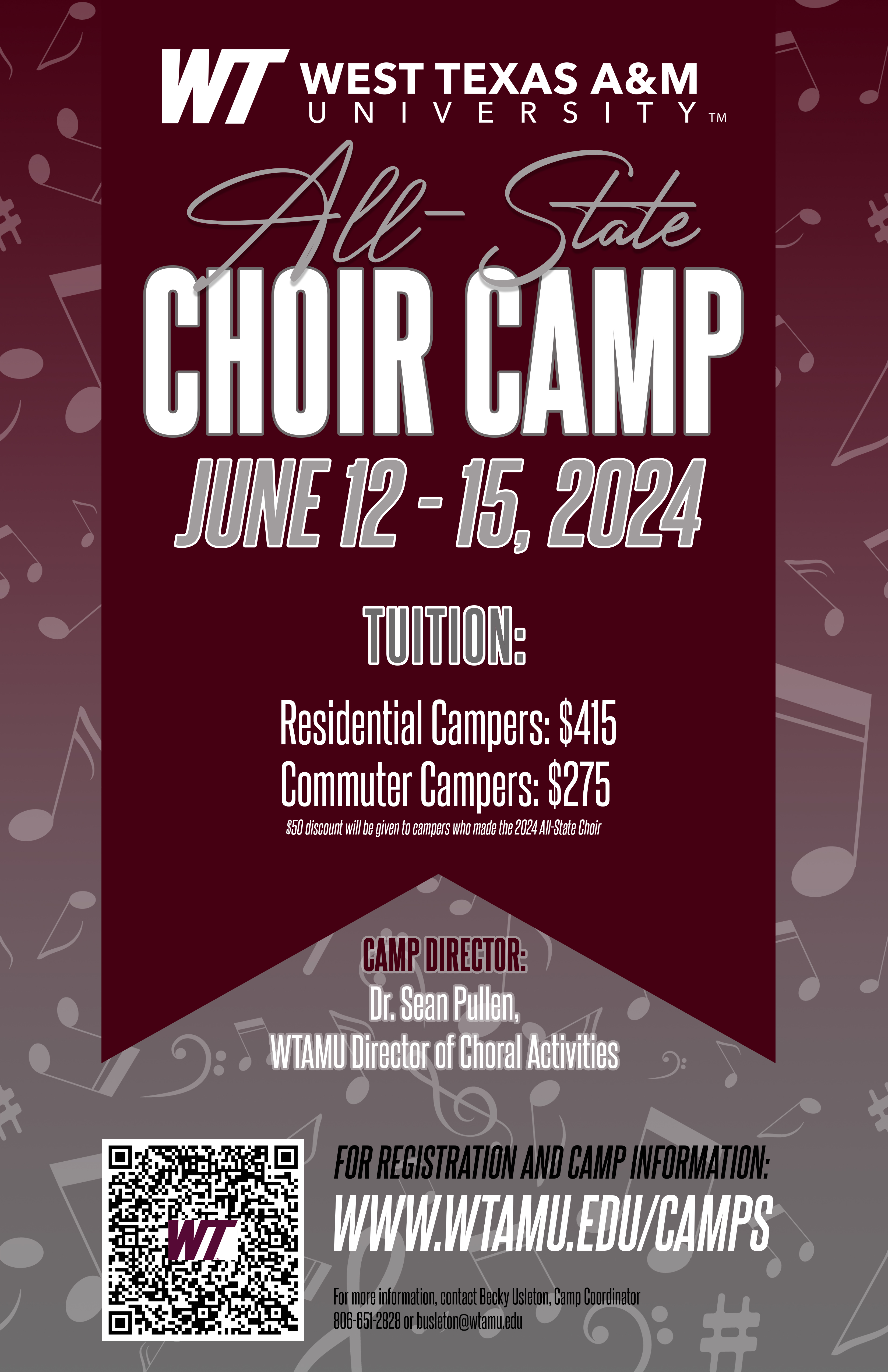 All-State Choir Camp Poster 2024